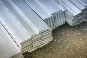 stacked stainless steel flat bars